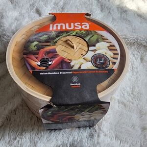 IMUSA Bamboo Cooking Food Steamer Large New In Package